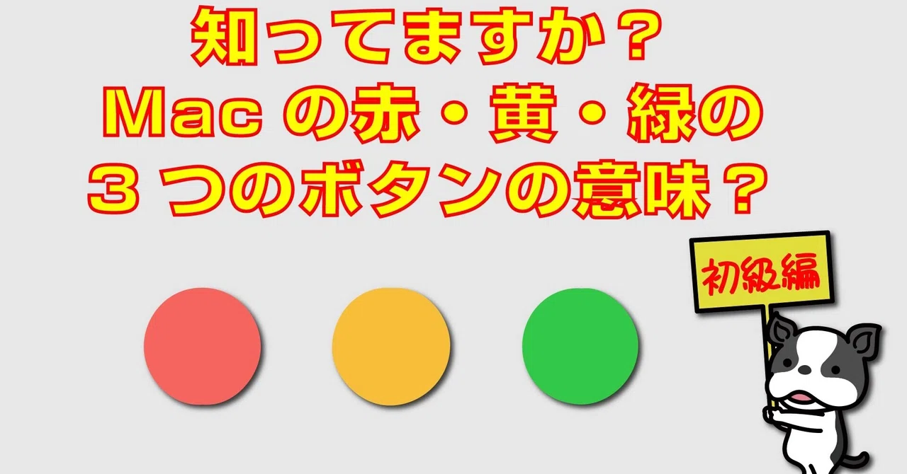 Did you know? The meaning of the three red, yellow, and green buttons ...
