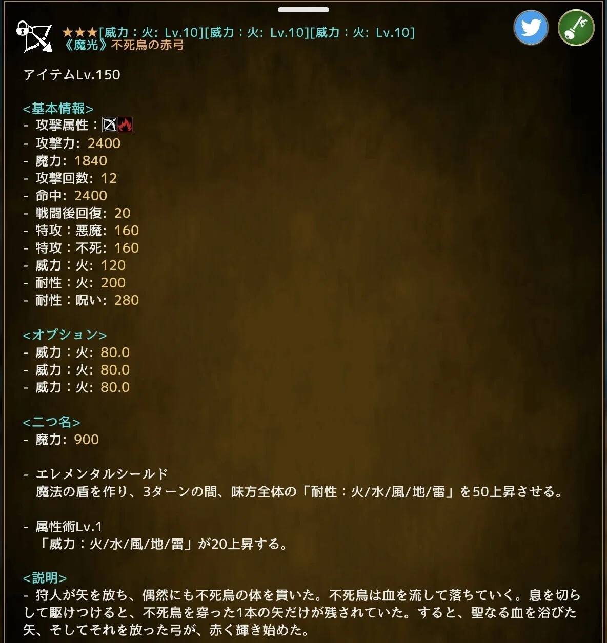 第三回 独断と偏見によるアイテム二つ名の評価 固有二つ名編 Handsholic Note