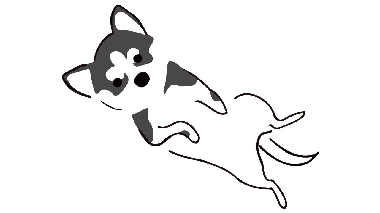 イラスト素材 仰向けに寝転がる犬5種類セット ふわそざ Note イラスト素材 仰向けに寝転がる犬5種類セット ふわそざ Note