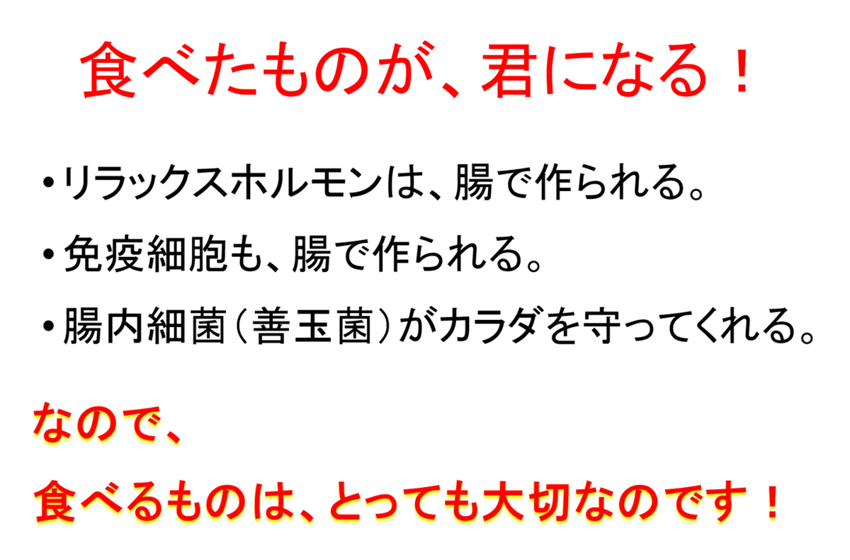 食べたものが君になる