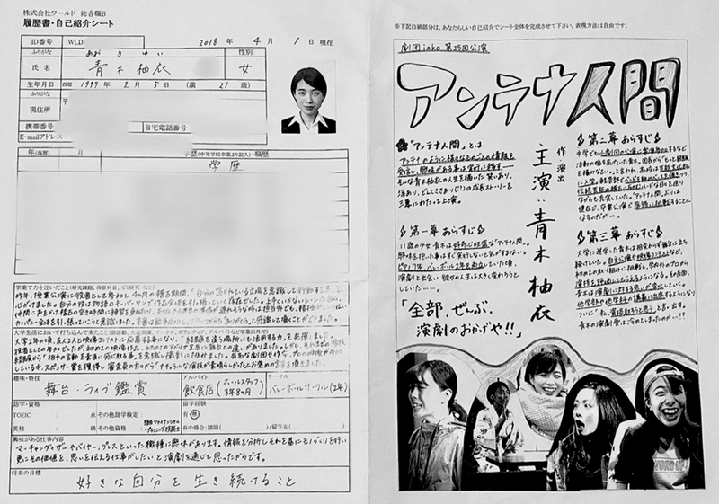 新卒採用担当者のエントリーシート 公開します あおきちゃんの就活 中編 3年目社員 あおきちゃん Note