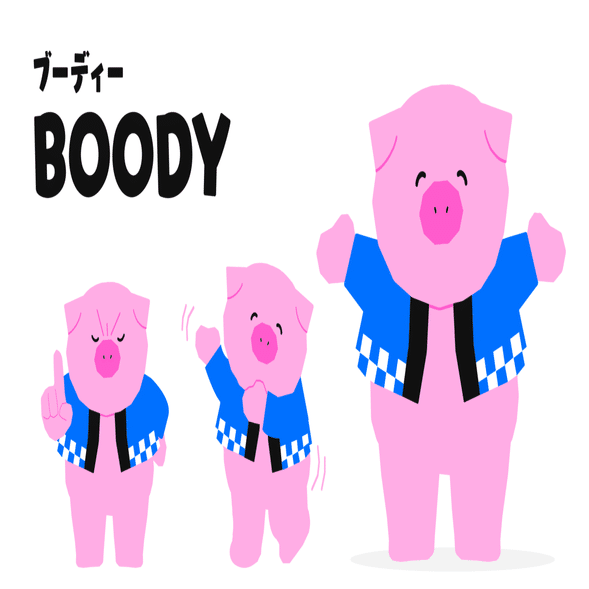 ピンキの長袖Tシャツ ポコチャ