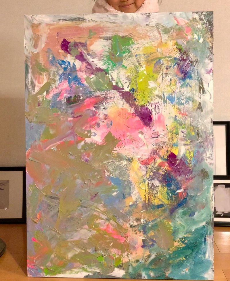 大きな絵画もたやすく完成させる子どもの表現力 井出武尊 Takeru Ide Note