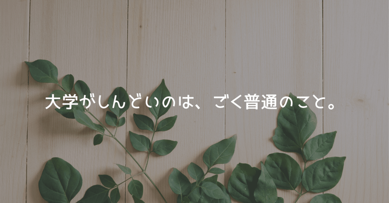 大学がしんどかった でもしんどいほうが自分のためになる Hikaru Note