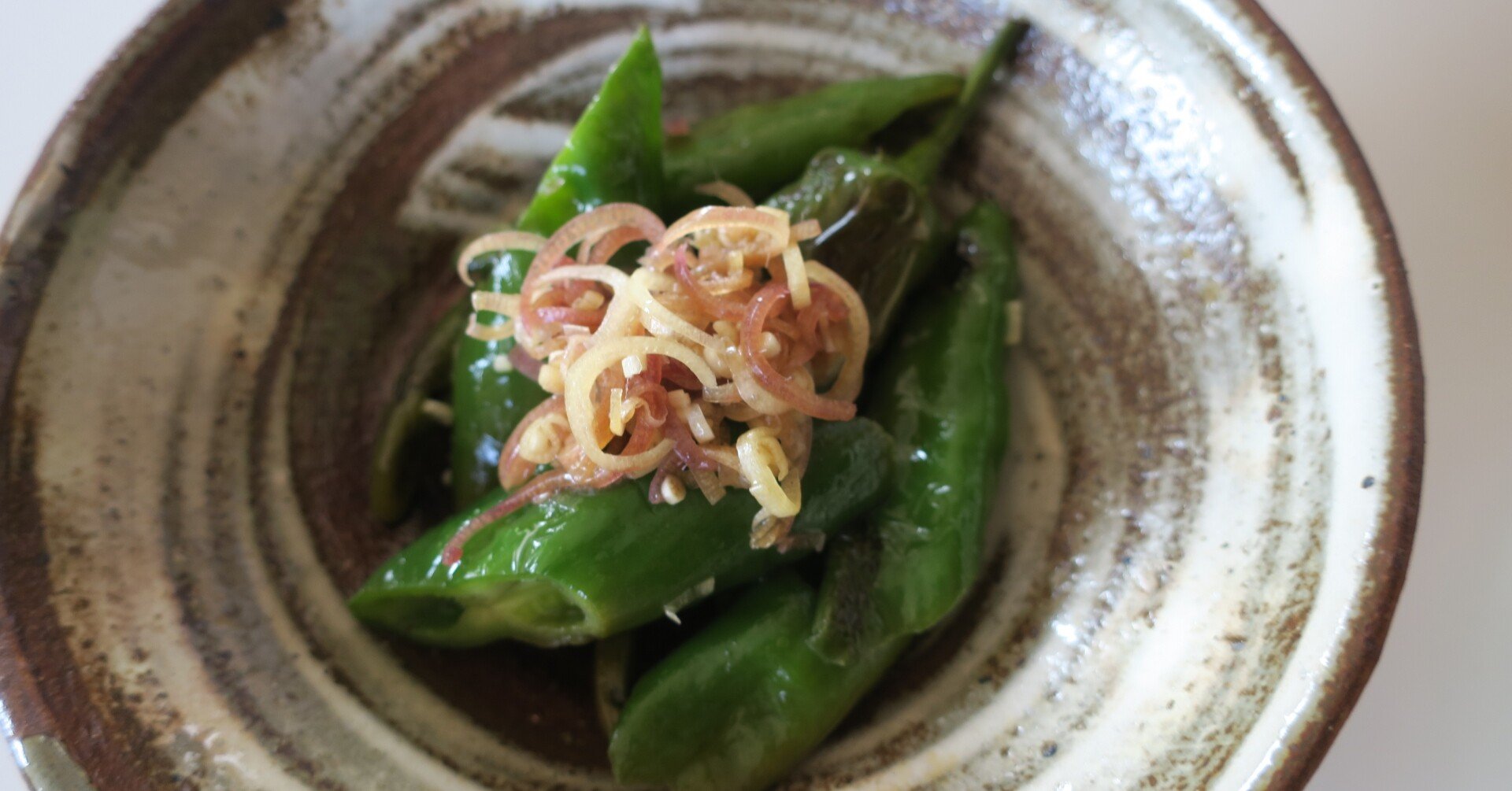 からくない 甘長唐辛子の焼きびたし Nana Note