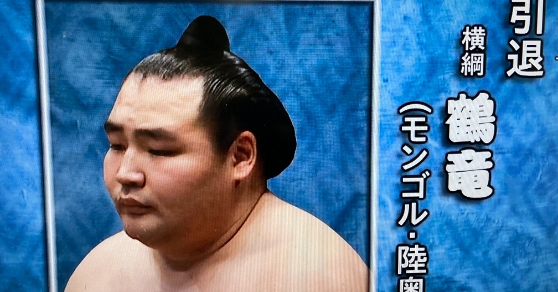 大相撲力士 元横綱 鶴竜 反物 1反-