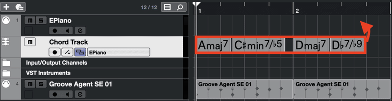 Cubaseのコードトラックで手軽に伴奏を作る Croquetteギター機材研究 Note
