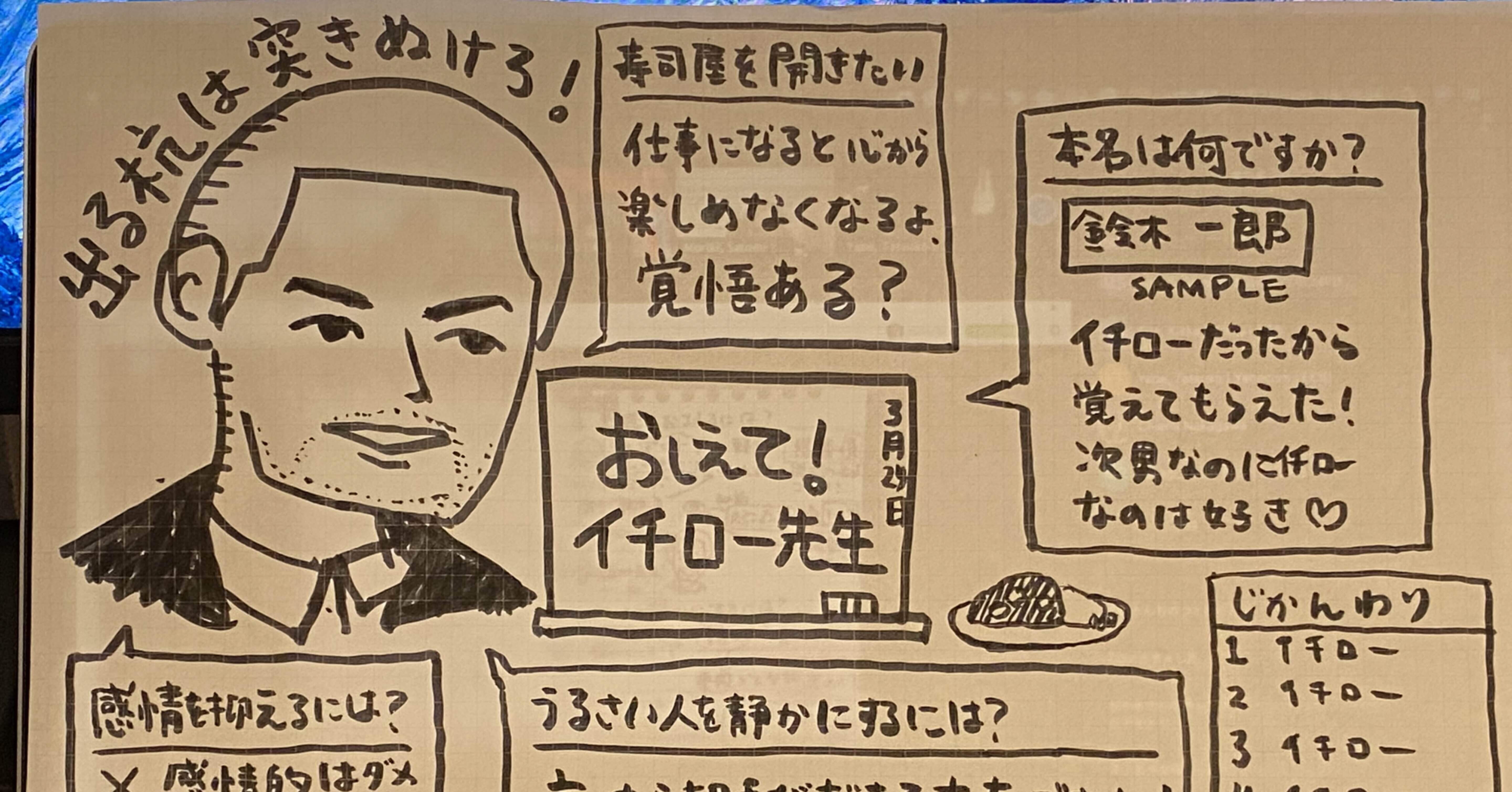 イチローは上司にしたくない Karin Note