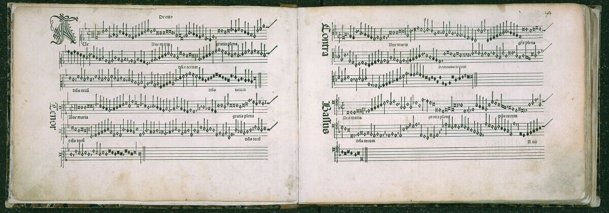 最古の活版印刷楽譜『オデカトン』｜坂本龍右
