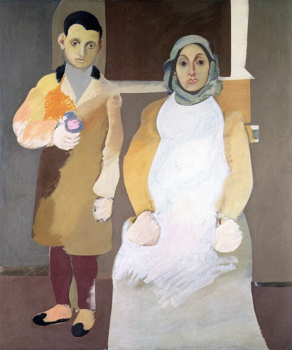 芸術家と母親-Arshile_Gorky,_The_Artist_and_His_Mother