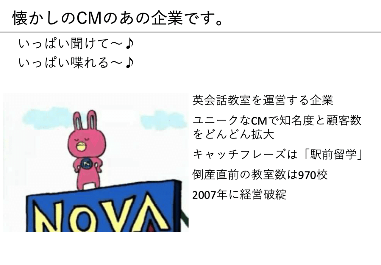 業界地図オフ会 Novaの倒産 マイナスcccの罠 がぱけん Note