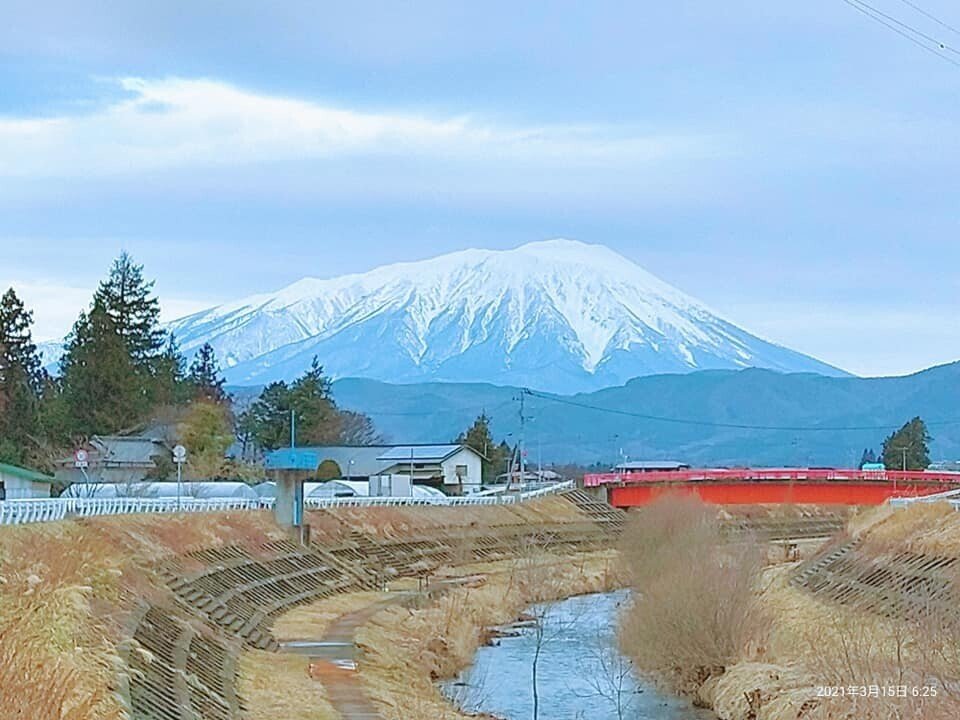 岩手山油絵本絵