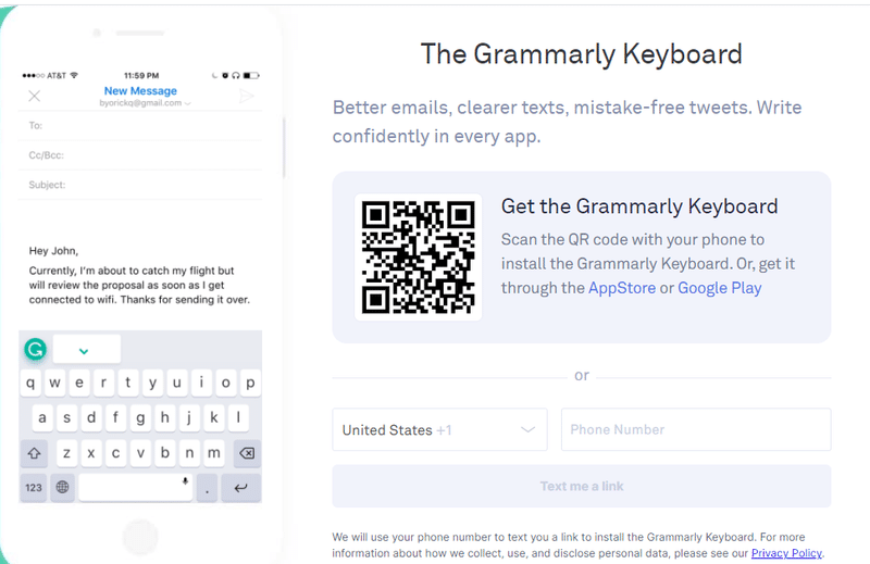 Day 241 英文メールも怖くない 英文法を無料でチェックしてくれる Grammarly Keyboard 持田 卓臣 Mochida Takuomi Note