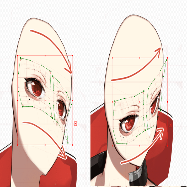 Live2d 高可動域モデルの顔の角度xyのすすめ 乾物ひもの Note
