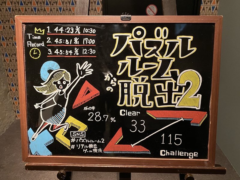 パズルルームからの脱出2 で1作目の雪辱を晴らした ナゾトキ番長 Note