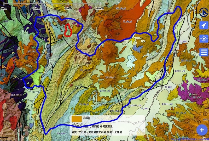 地すべり堆積物位置