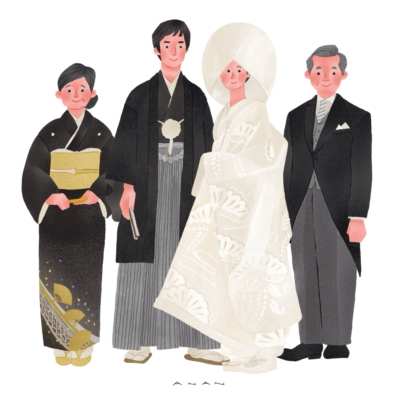 77人目 70代 結婚式に出席するお母さん あなんよーこ イラストレーター Note 77人目 70代 結婚式に出席するお母さん あなんよーこ イラストレーター Note