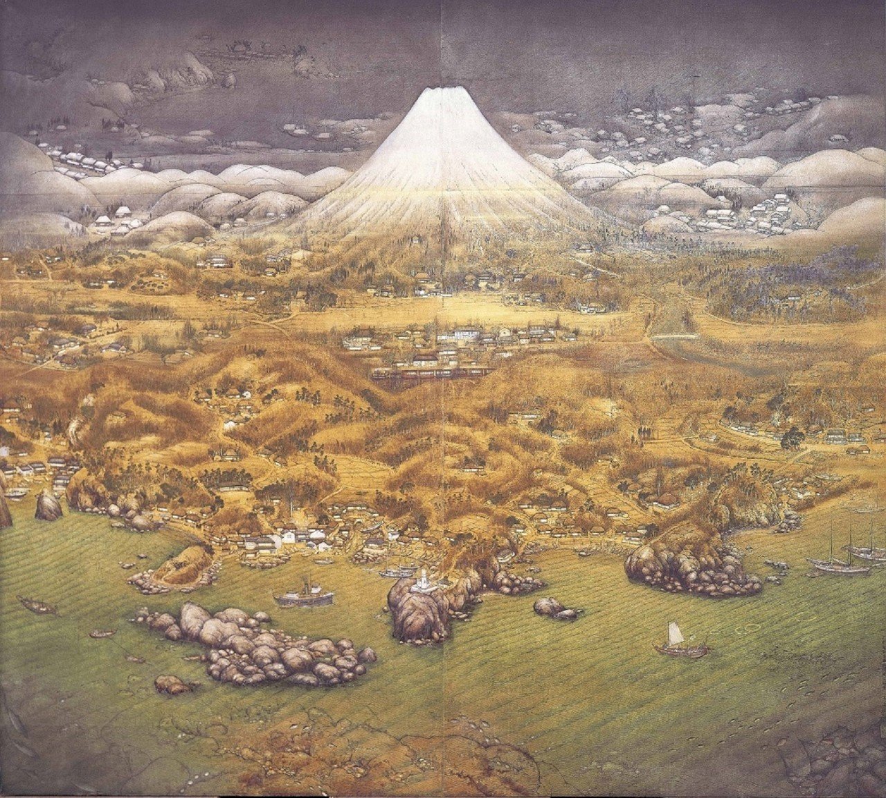 カーラフル　日本画　絵画 不染鉄 山海図絵｜コーギー｜日本画note