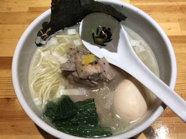 特製鴨中華そば 塩 1100円 By 波乗りジョニー 18 04 24 らースマ Note 特製鴨中華そば 塩 1100円 By 波乗りジョニー 18 04 24 らースマ Note
