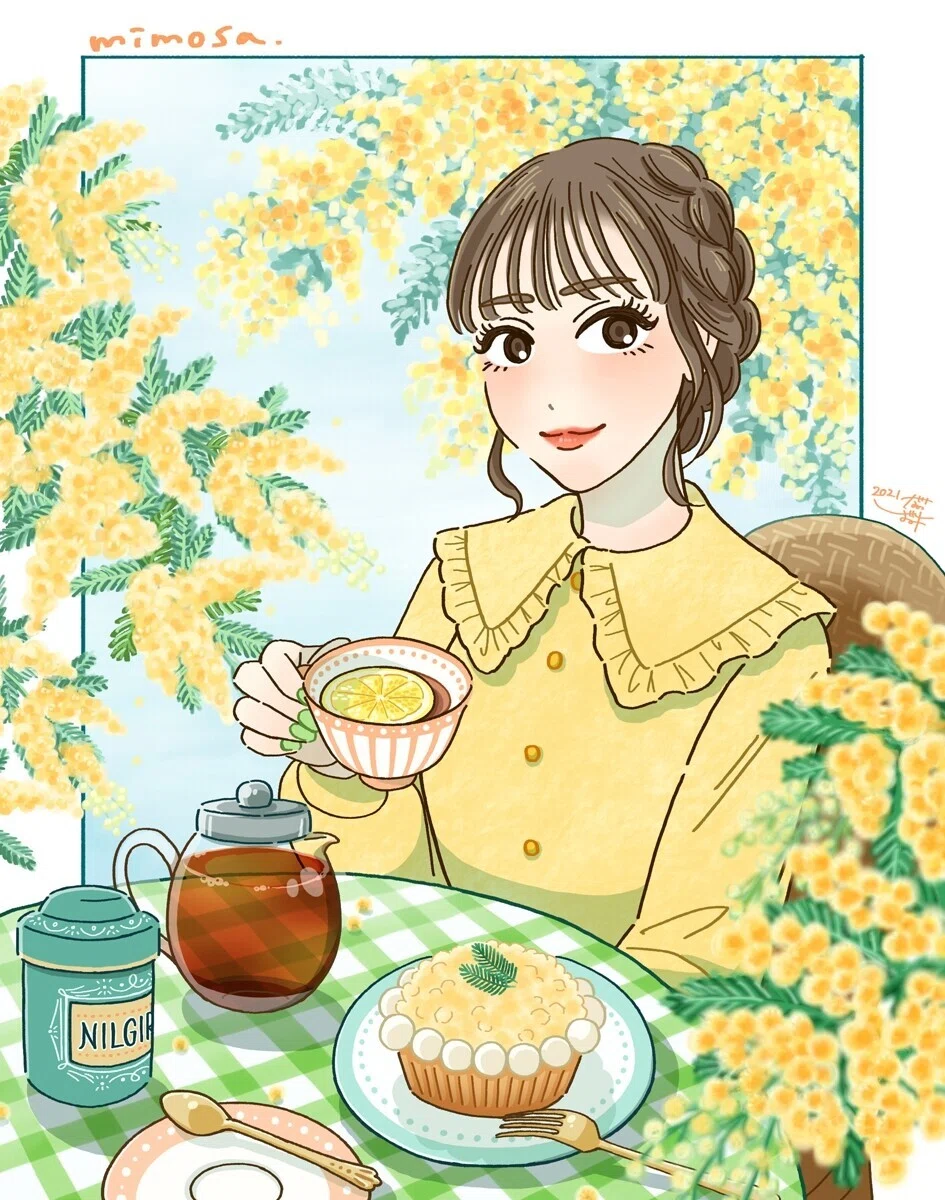イラスト】mimosa｜しおみ なおこ｜イラストレーター