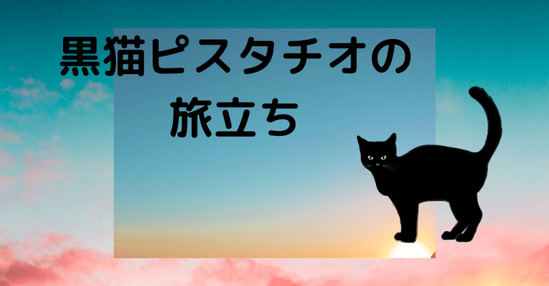 黒猫ピスタチオの旅立ち【WACK】【おてて絵本】