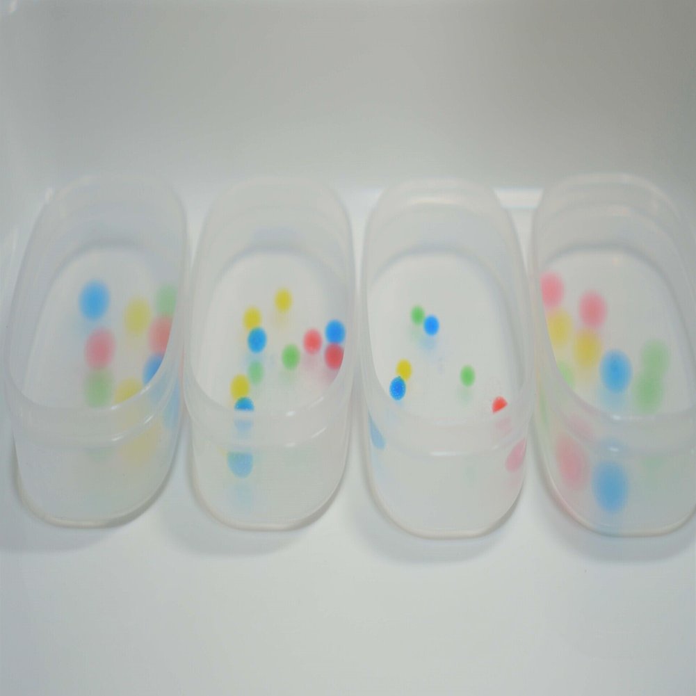 食塩水と砂糖水で吸水ポリマーは膨らむ Gelate ジェレイト Note