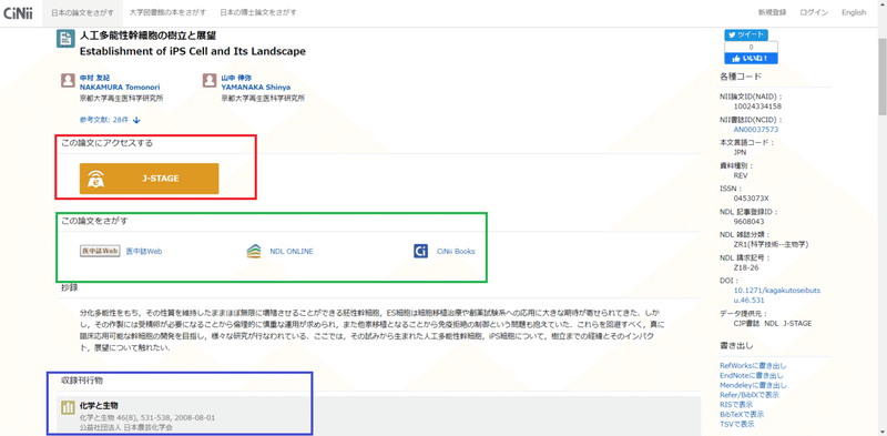 Cinii 論文 の 見方