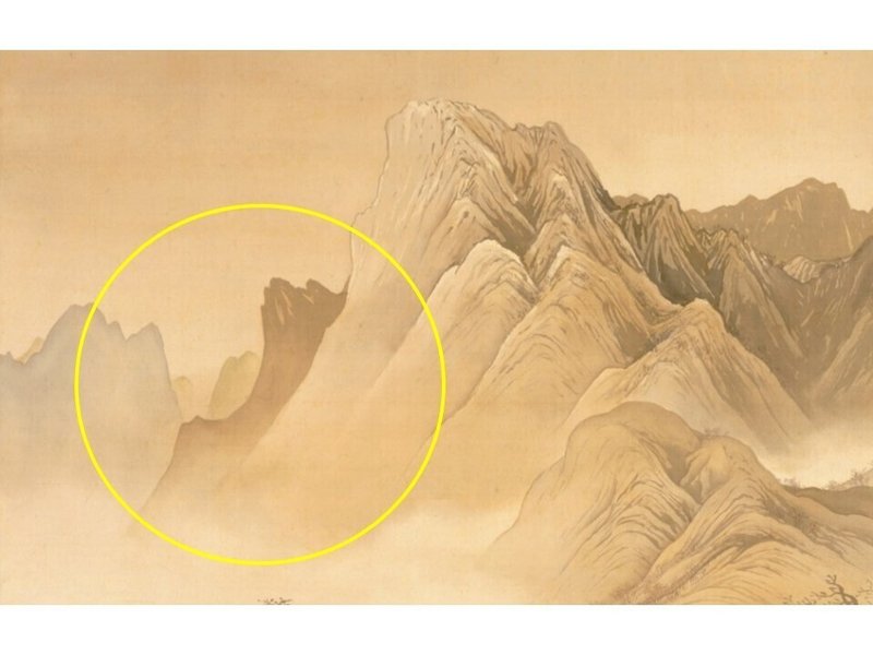 渓山秋趣 山アップ