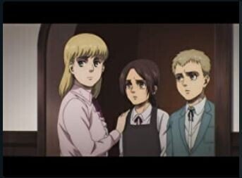 進撃の巨人 アニメ72話 森の子ら サシャを殺したことがばれたら殺される と思っていた サシャの父がガビを許し マーレから来た敵 であることを明かしたうえで協力してくれていたカヤが ガビを殺そうとしてき オポッサム Note