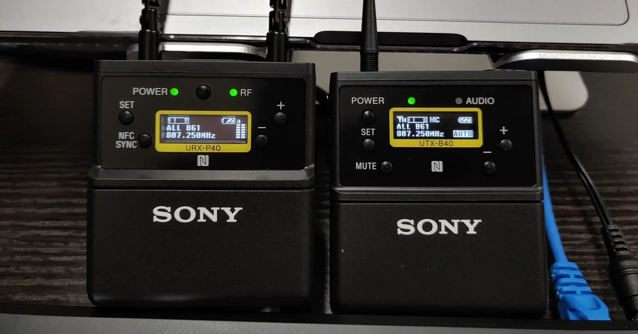 SONY UWP-D21（送信機: UTX-B40 / 受信機: URX-P40 ) の初期化と 