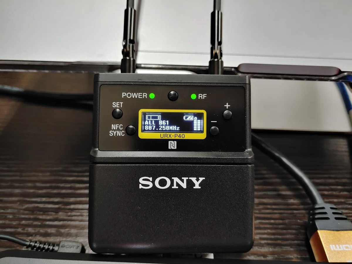 SONY UWP-D21（送信機: UTX-B40 / 受信機: URX-P40 ) の初期化と 