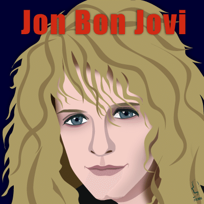 ロックバンド ボン ジョヴィ のボーカル ジョンボン ジョヴィ のイラスト 輝っち Note