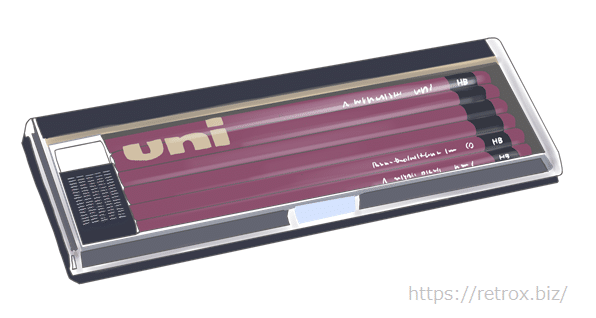 懐かしい三菱鉛筆uniのダースケース｜トロッコ