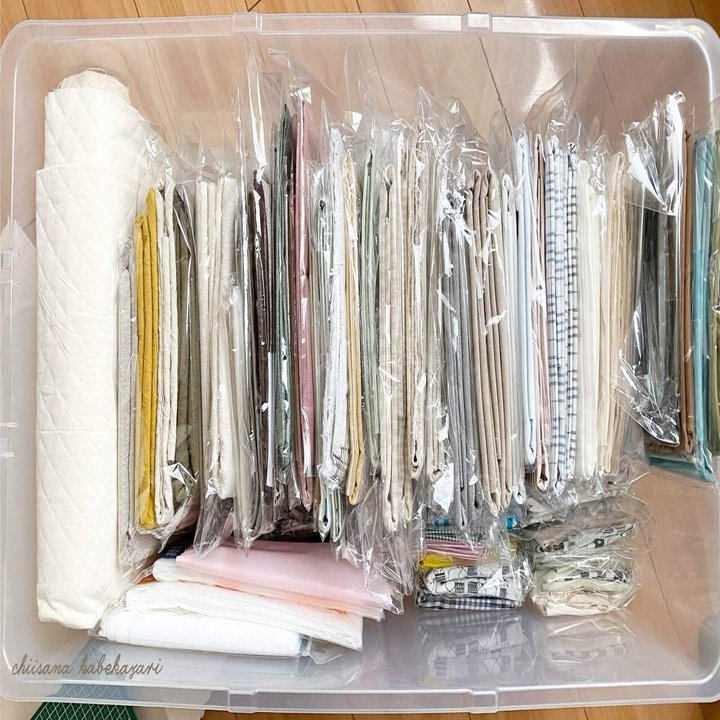 生地 副資材収納 紹介します ちいさなかべかざり Note