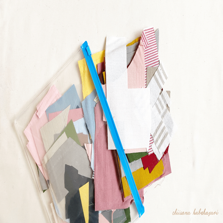 生地 副資材収納 紹介します ちいさなかべかざり Note