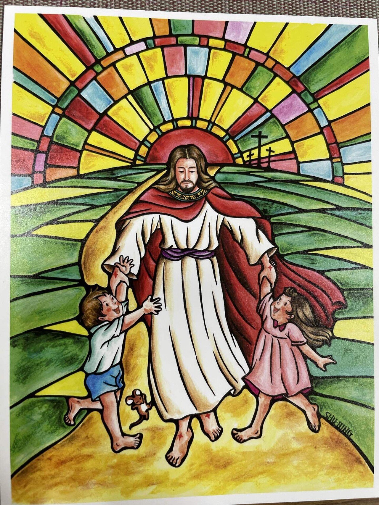 4 4 主イエス キリストの復活おめでとうございます 教会で配るカードの図柄です 聖句は あなたがたの解放の 時は近い ルカ21 28 です コロナ禍による不況からの解放を せつに祈ります 脱新型コロナ社 めたぼっ栗 Note