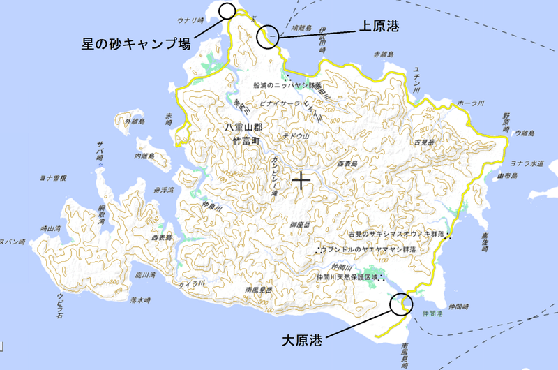 西表島全体図1