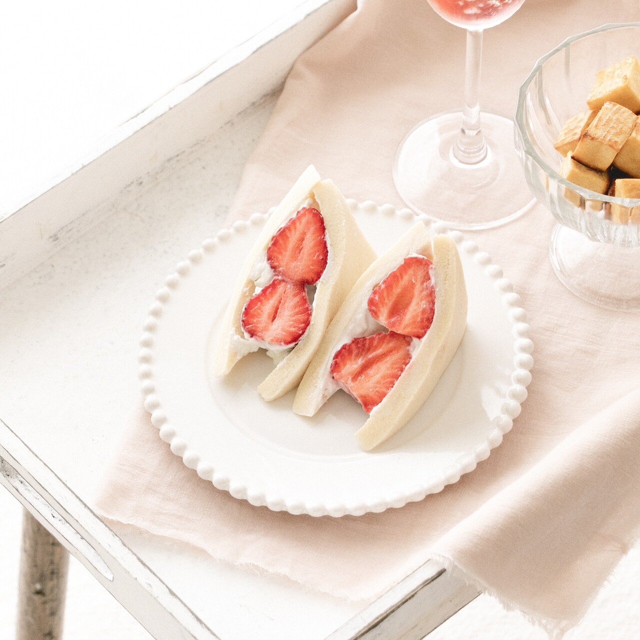 食パン不要！高野豆腐のフルーツサンド（手作り犬おやつレシピ） /単品