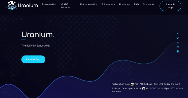 草コインマニア注目 Uranium Finance ウラニウムファイナンス のfarmingサイトが21時に開始します Kasai Note 草コインマニア注目 Uranium Finance ウラニウムファイナンス のfarmingサイトが21時に開始します Kasai Note