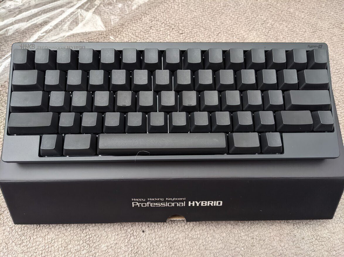 PFU キーボード HHKB Professional HYBRID Type-S 無刻印墨（英語配列）