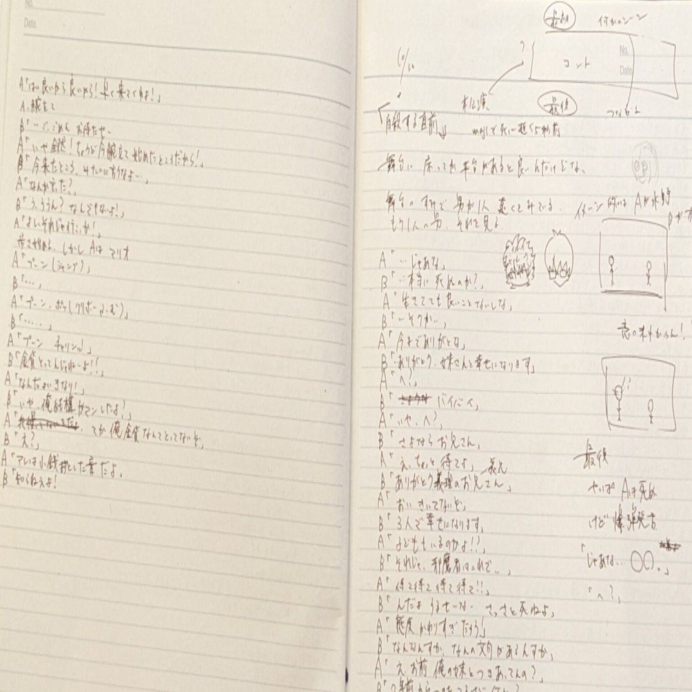 部屋を掃除してたらネタ帳が出てきた Msd Note