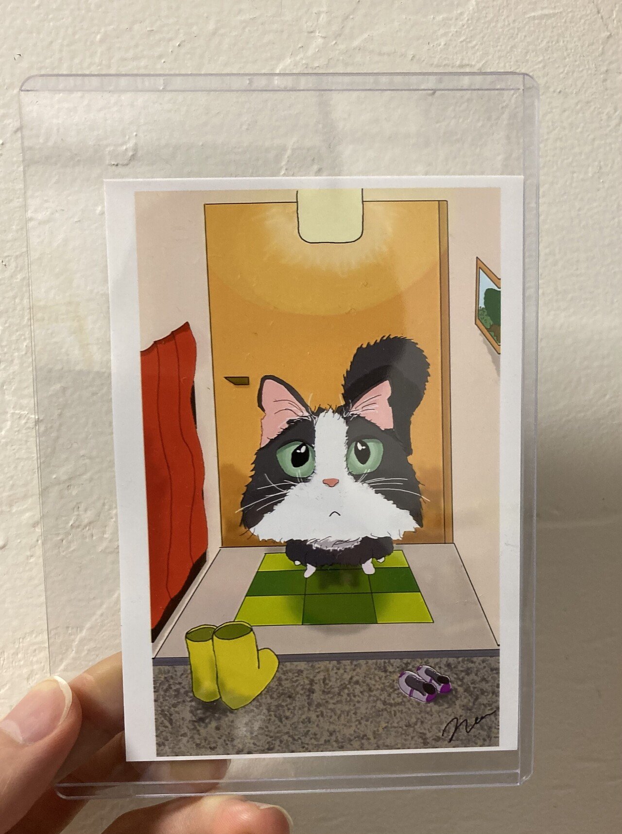 人生初のポストカードを作るつもりが 写真サイズになってしまいました 笑 今度はカメラのキタムラでちゃんと作ります Nao 翻訳家志望 イラストレーター Note