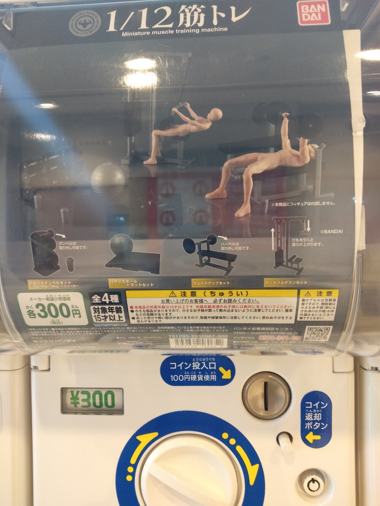 シェーカーガチャガチャ 1 12筋トレ 300円 ムキムキのお兄ちゃんがガチャガチャするのでしょうかね それとも 1 12のフィギュアが世の中にあるのかしらん オレたち 鳥裸族 Note