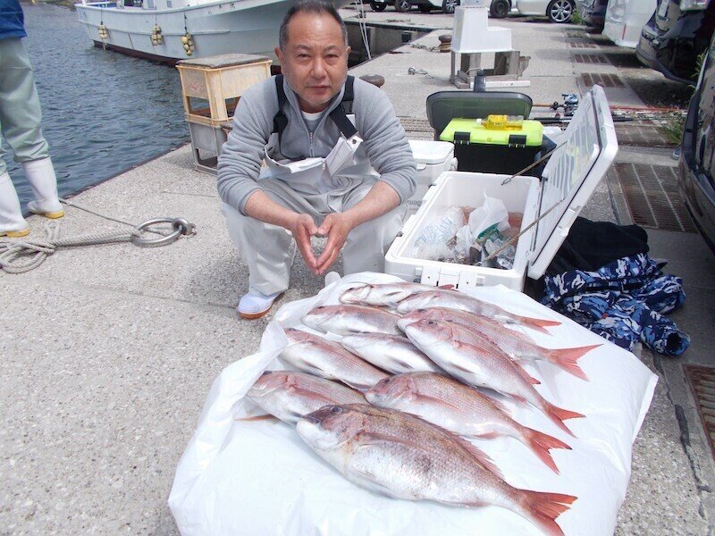 真鯛トップ10枚 最大2 ２kg あまさけや丸 Note