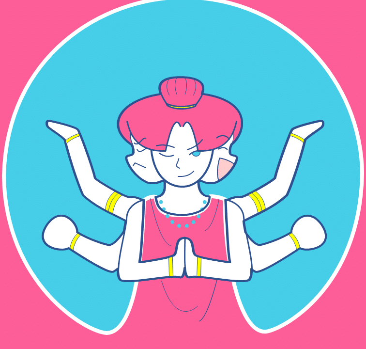 パワポでお絵かき5 阿修羅像 Jun Powerpoint資料作成 Note