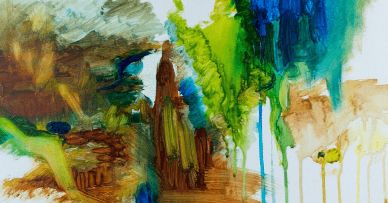 超簡単な抽象画の描き方講座｜あおいうに@画家