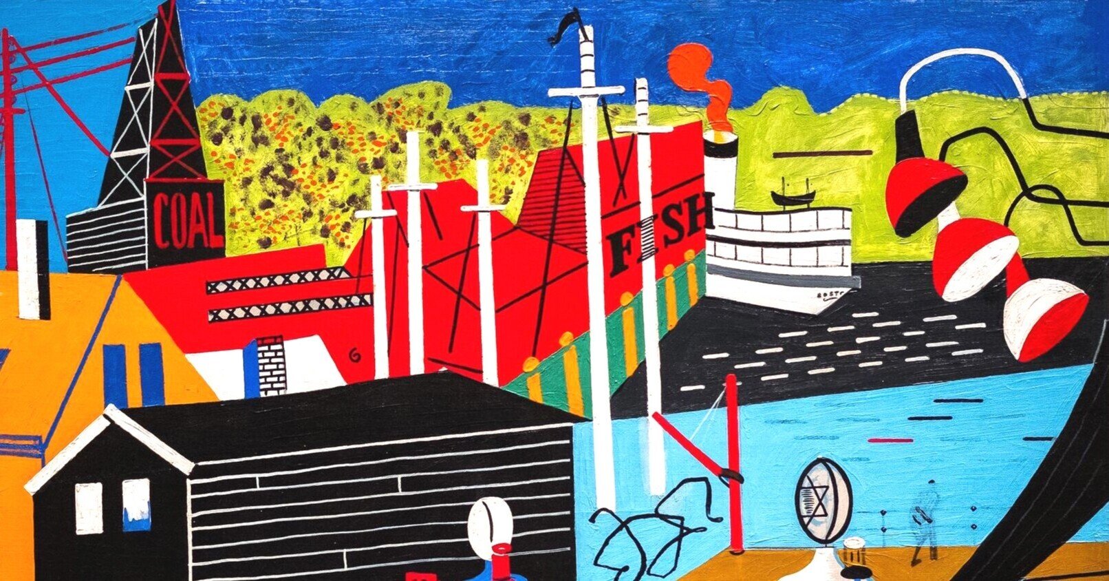 今日の1枚）Stuart Davisのガレージライトのある風景｜artoday - chiaki