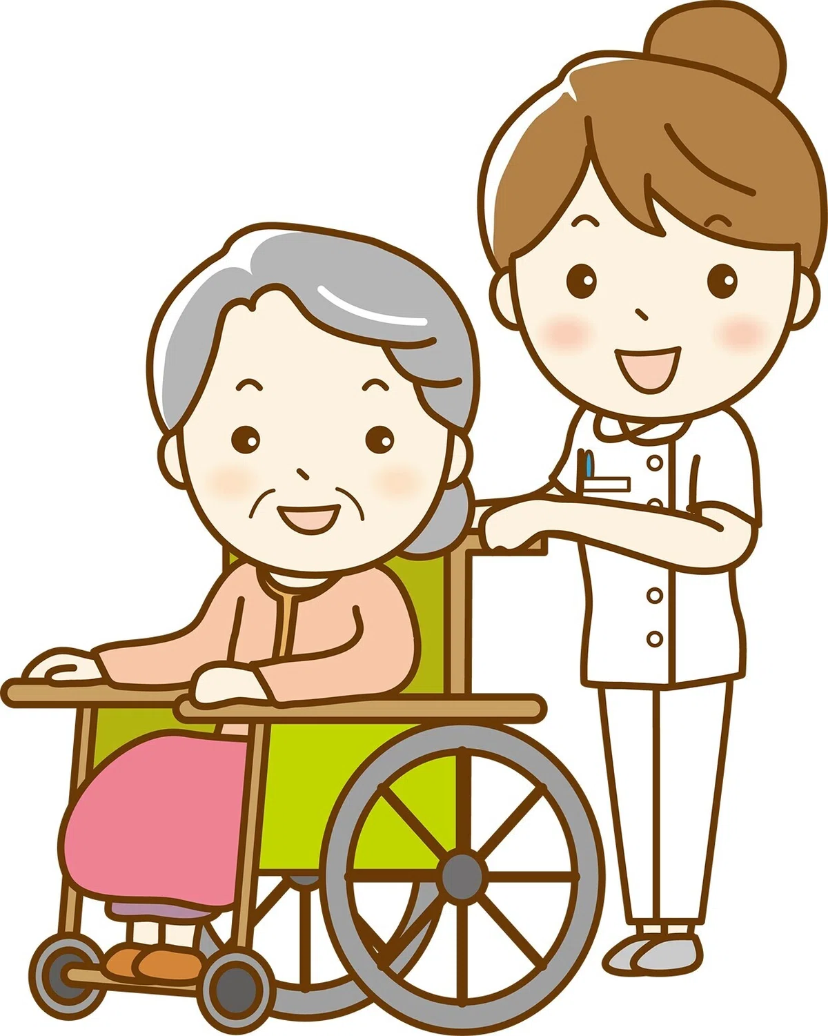 車いす介護