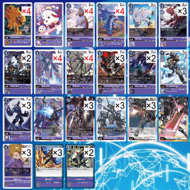 準優勝】紫ガルルデッキ【デッキ紹介】｜Gatto