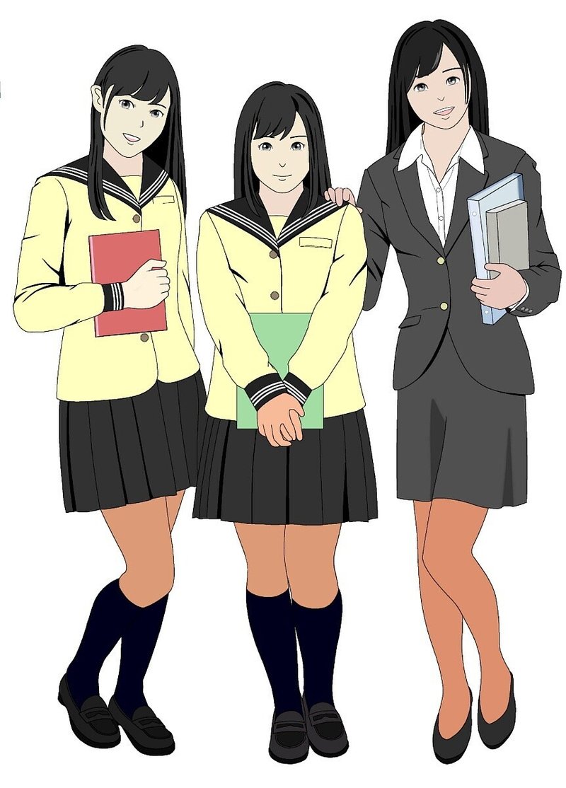 女子高生と先生